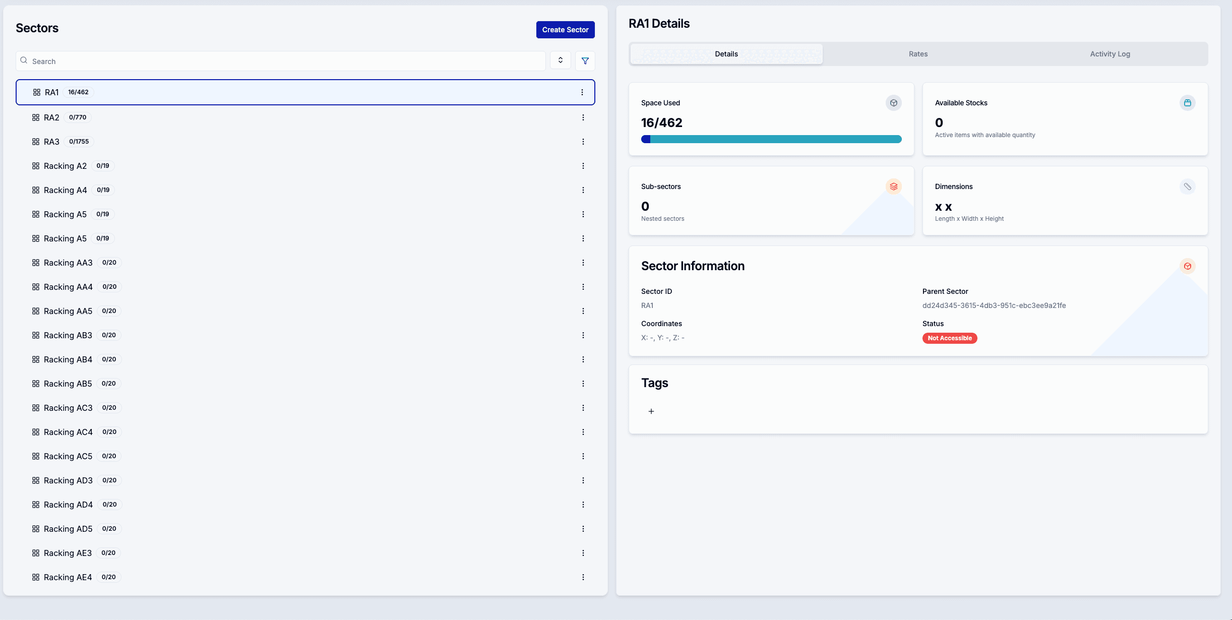 Dashboard pusat kontrol distribusi